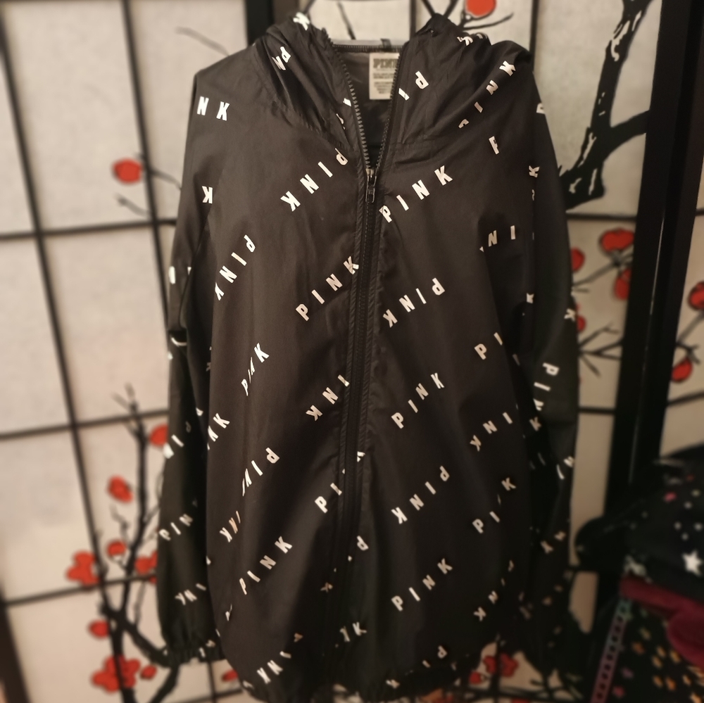 Black PINK Logo Windbreaker Jacket XS/S